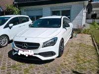 Gebraucht Mercedes CLA200 AMG line 136 PS (100 kW) 2018 Weiß Coupé