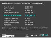 gebraucht Kia ProCeed GT Line 1.5 T-GDI DCT Navi El. Heckklappe Rückfahrkam.