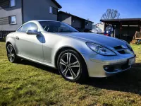 Gebraucht Mercedes SLK200 163 PS (119 kW) 2004 Silber Cabrio
