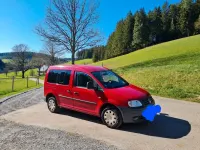 Gebraucht VW Caddy Team 105 PS (77 kW) 2010 Rot Van / Kleinbus