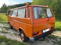 gebraucht VW T3 VWBulli - oranger Hingucker in gutem Zustand