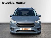 Gebraucht Ford Tourneo Courier Titanium 101 PS (74 kW) 2019 Metallblau metallic Van / Kleinbus
