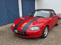 Gebraucht Mazda MX5 140 PS (102 kW) 1999 Rot Cabrio