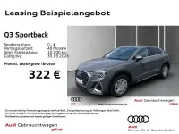 Gebraucht Audi Q3 Sportback Ambiente 150 PS (110 kW) 2025 Chronosgrau metallic SUV