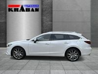 Gebraucht Mazda 6 Exclusive-Line 194 PS (142 kW) 2023 Rhodium weiß Kombi