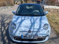 Gebraucht Fiat 500 Lounge 69 PS (50 kW) 2009 Blau Cabrio