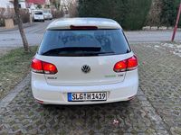 Gebraucht VW Golf VI Highline 122 PS (89 kW) 2010 Weiß Kleinwagen