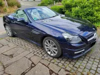 Gebraucht Mercedes SLK200 AMG line 184 PS (135 kW) 2013 Blau Cabrio