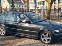 gebraucht BMW 320 E46 d Touring TÜV neu, Brillant Schwarz.