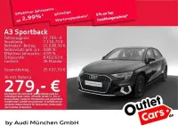 Brugt Audi A3 Advanced 150 HK (110 kW) 2022 Sort Sedan