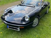 Gebraucht Alfa Romeo Spider 120 PS (88 kW) 1990 Schwarz Cabrio