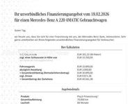 Gebraucht Mercedes A220 AMG line 190 PS (139 kW) 2022 Lack kosmosschwarz Limousine