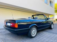 gebraucht BMW 318 Cabriolet E30 i mauritiusblau Vollleder grau 3er