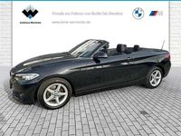 Gebraucht BMW 218 Advantage 136 PS (100 kW) 2015 Saphirschwarz Cabrio
