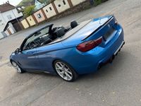 gebraucht BMW 435 i Cabrio M-Sport Blau Head Up Top Zustand