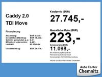 gebraucht VW Caddy 2.0 TDI Move ACC AHK LED W-Paket PDC Pano