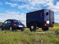 gebraucht VW Beetle mit Anhänger für Camping, Festival, Party oder Handwerk