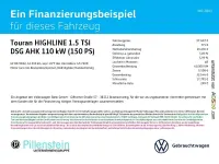 Gebraucht VW Touran Highline 150 PS (110 kW) 2022 Blau Van / Kleinbus