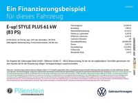 Gebraucht VW e-up! Style 61 kW (83 PS) 2022 Schwarz Kleinwagen