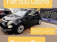 Gebraucht Fiat 500 Lounge 86 PS (63 kW) 2016 (vesuvio schwarz) Cabrio