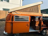 gebraucht VW T2 Westfalia Baujahr 1974 in orange mit Aufstelldach