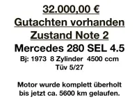 Gebraucht Mercedes 280 200 PS (147 kW) 1973 Gelb Limousine
