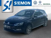 Gebraucht VW Polo Allstar 90 PS (66 kW) 2016 Schwarz Kleinwagen