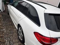 Gebraucht Mercedes C220 AMG line 2016 Weiß Kombi