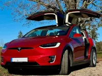 Gebraucht Tesla Model X 386 kW (525 PS) 2019 Rot SUV
