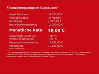 Gebraucht Cupra Leon 150 PS (110 kW) 2023 Mitternachtsschwarz metallic Limousine