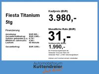 Gebraucht Ford Fiesta Titanium 125 PS (91 kW) 2013 Arubablau metallic Kleinwagen