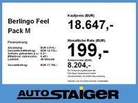 Gebraucht Citroën Berlingo Feel 102 PS (75 kW) 2023 Lackierung weiss icy/typ ausse Van / Kleinbus