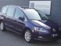 Gebraucht VW Sharan Highline 150 PS (110 kW) 2020 Blau (atlantik blue metallic) Van / Kleinbus