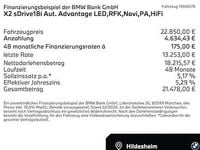 Gebraucht BMW X2 Advantage 136 PS (100 kW) 2023 Black sapphire (schwarz) SUV