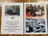 Gebraucht Bentley Mulsanne 203 PS (149 kW) 1983 Rot Limousine