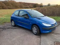 Gebraucht Peugeot 206 75 PS (55 kW) 2000 Blau Kleinwagen