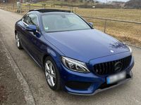 Gebraucht Mercedes C300 AMG line 245 PS (180 kW) 2016 Blau Coupé