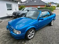 Gebraucht Ford Escort Cabriolet 102 PS (75 kW) 1990 Blau Cabrio