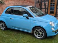 Second-hand Fiat 500C 85 CP (62 kW) 2013 Albastru Cabrio