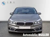 Gebraucht BMW 218 Active Tourer Luxury Line 136 PS (100 kW) 2016 Platinsilber metallic Van / Kleinbus