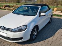 Gebraucht VW Golf Cabriolet 105 PS (77 kW) 2013 Weiß Cabrio