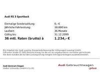 Neu Audi RS3 Ambiente 400 PS (294 kW) 2025 Grau (kemoragrau metallic) Limousine