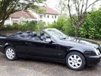 Gebraucht Mercedes CLK200 Avantgarde 163 PS (119 kW) 2002 Schwarz Cabrio