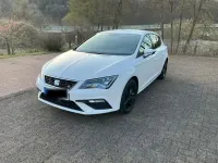 Usata Seat Leon FR 130 CV (95 kW) 2019 Bianco Berlina