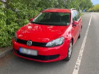 Gebraucht VW Golf VI 88 PS (64 kW) 2011 Rot Kleinwagen