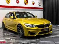 Używany BMW M3 Performance 431 KM (317 kW) 2015 Żółty Sedan/Limuzyna