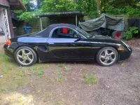 Gebraucht Porsche 986 Boxster 204 PS (150 kW) 1999 Schwarz Cabrio