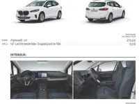 Neu BMW 225 Active Tourer 245 PS (180 kW) 2026 Weiß Van / Kleinbus
