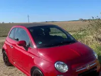 Usata Fiat 500S 86 CV (63 kW) 2014 Rosso Cabrio