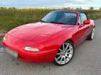 Gebraucht Mazda MX5 106 PS (77 kW) 1990 Rot Cabrio